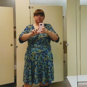 Taylor Woman faux wrap dress, 14w